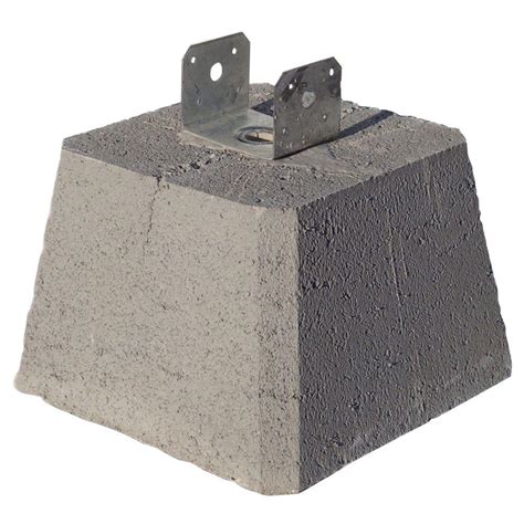 concrete pier block with metal bracket menards|pier block with adjustable bracket.